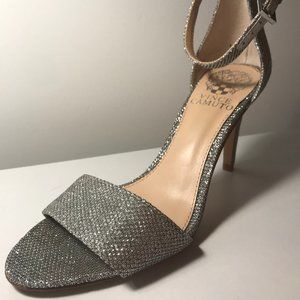 Vince Camuto Vero Cuoio Silver Stilettos